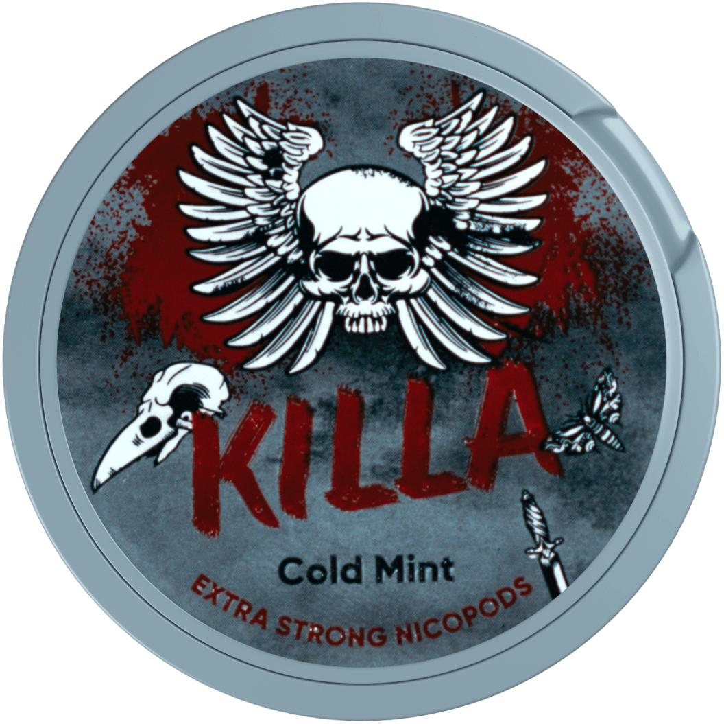 KILLA X Cold Mint Extra Strong Slim All White